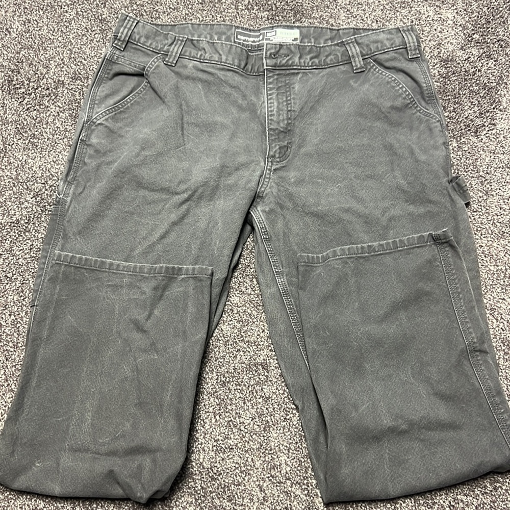 Carhartt Rugged Flex Relaxed Fit BN3279-M Canvas Duck Utility Work Pants 38x30